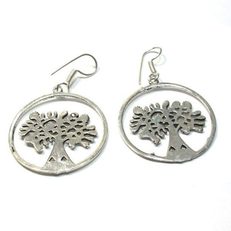 Boucles d'oreilles arbre de vie  - Mosaik bijoux indiens