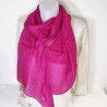 Foulard en soie fuschia - Mosaik bijoux indiens