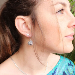 Boucles d'oreilles argent...