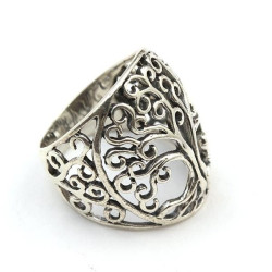 Bague arbre de vie ajourée