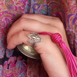 Bague argent lotus - Mosaik...