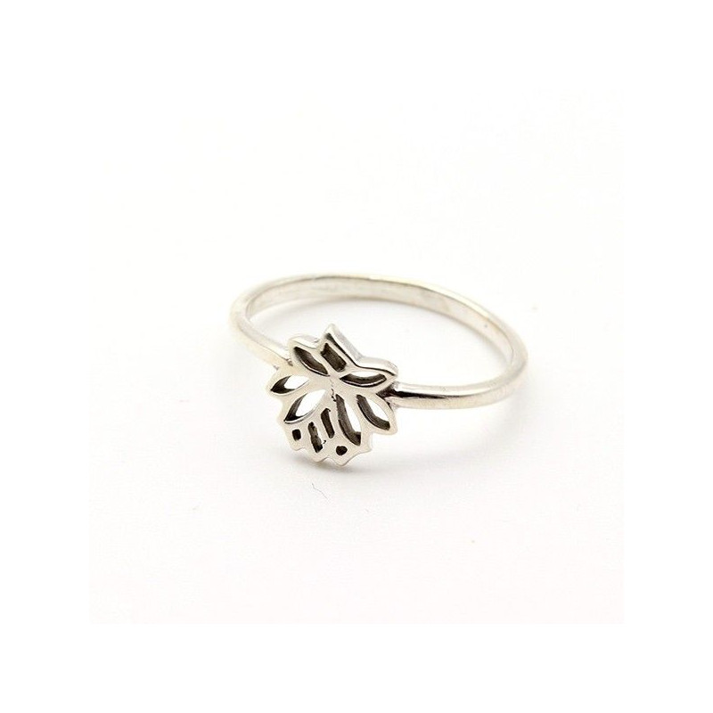 Bague lotus en argent