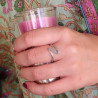 Bague argent fine indienne