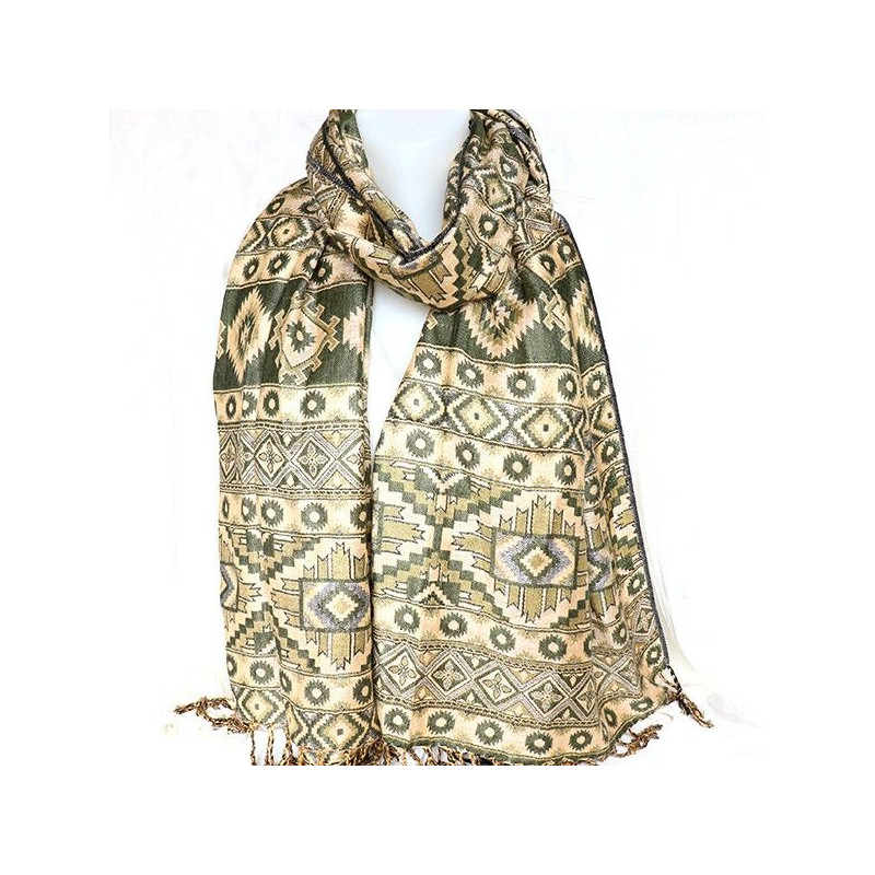 Etole verte kaki - Mosaik bijoux indiens