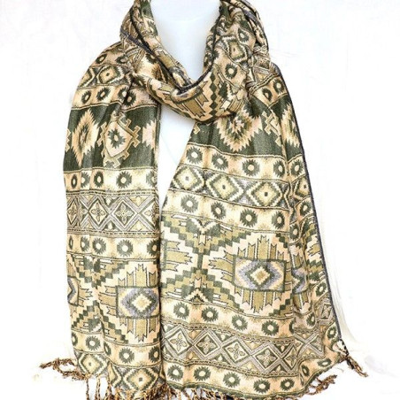 Etole verte kaki - Mosaik bijoux indiens