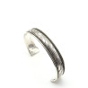 Bracelet fin argenté travaillé - Mosaik bijoux indiens