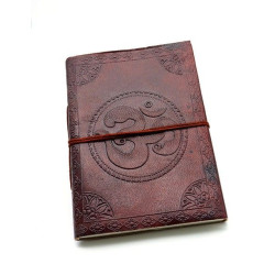 Carnet cuir motif AUM...