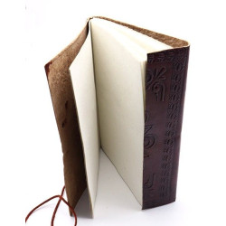 Carnet cuir motif AUM...