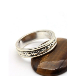 Bague anti-stress en argent...