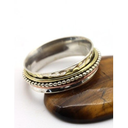 Bague anti-stress argent,...