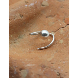 Piercing de nez en argent -...