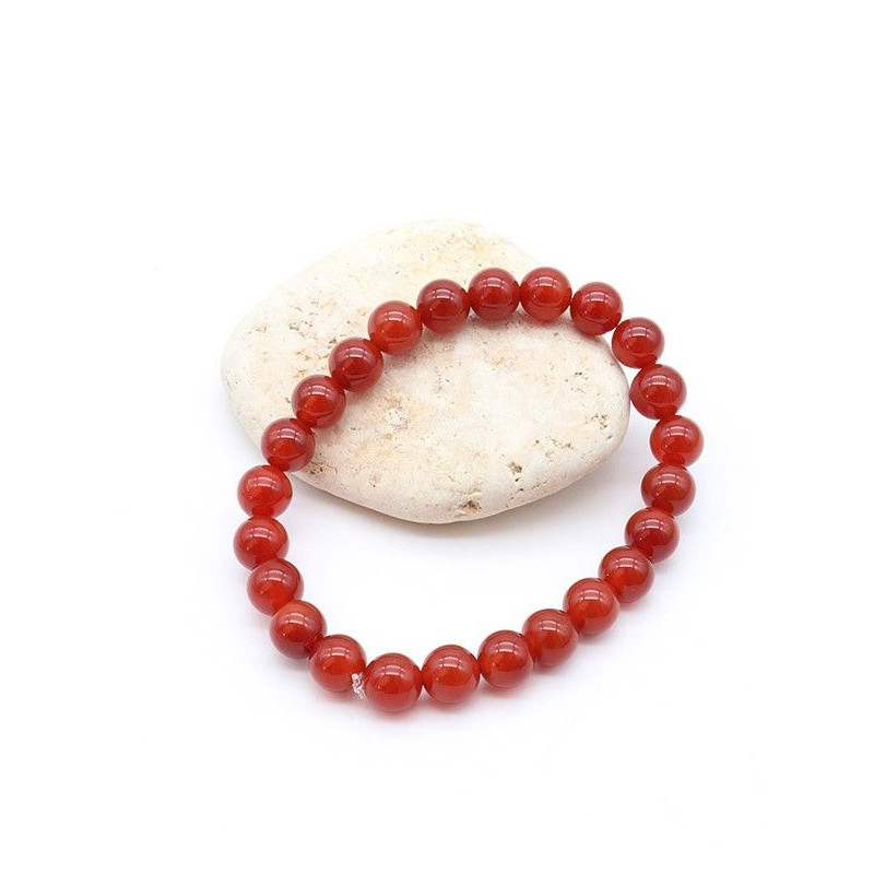Bracelet cornaline élastique - Mosaik bijoux indiens Bracelet cornaline élastique - Mosaik bijoux indiens