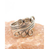 Bague de pied en argent à volutes - Mosaik bijoux indiens