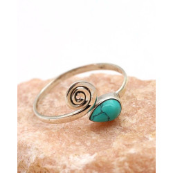 Bague de pied argent...