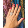 Bague en argent ethnique - Mosaik bijoux indiens