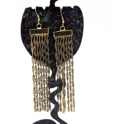 Boucles d'oreilles dorées...