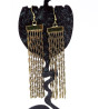 Boucles d'oreilles dorées longues - Mosaik bijoux indiens