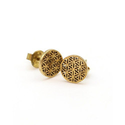 Clou d'oreille fleur de vie...