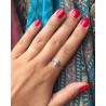 Bague argent fleur de lotus Mosaik Bijoux Indiens - 2