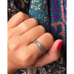 Bague argent motif coeur...