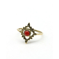 Bague fine laiton et...