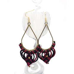 Boucles d'oreilles macramé...