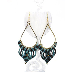 Boucles d'oreilles macramé...