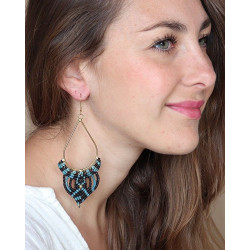 Boucles d'oreilles tissu...