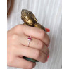 Bague en argent et rubis indien rose - Mosaik bijoux indiens