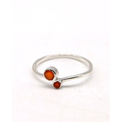 Bague argent fine et...
