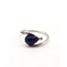 Bague argent fine et lapis lazuli