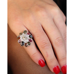 Bague argent pampilles...