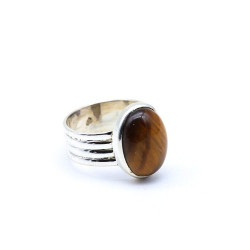 Grosse bague argent et oeil...