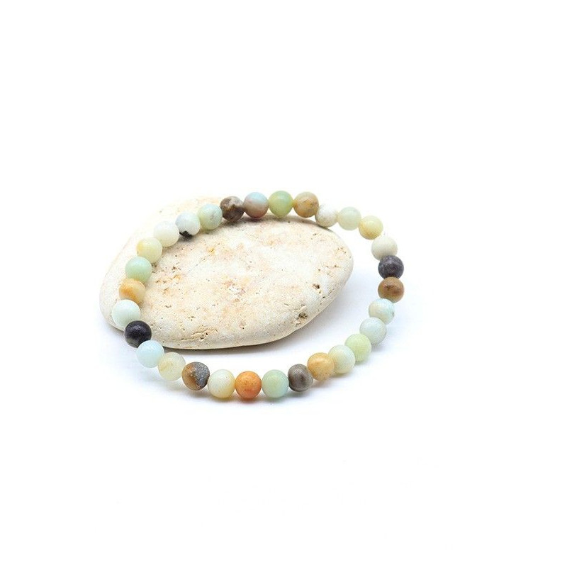 Bracelet pierres amazonite 6mm Mosaik Bijoux Indiens - 1 Bracelet pierres amazonite 6mm Mosaik Bijoux Indiens - 1
