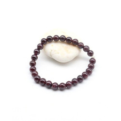 Bracelet pierres grenat 6mm...