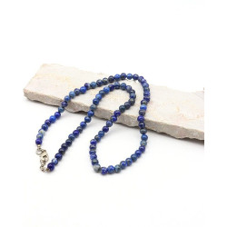 Collier lapis lazuli perles...