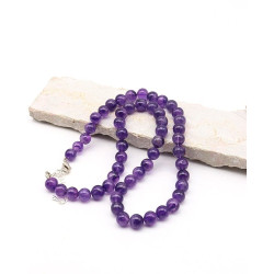 Collier améthyste perles...