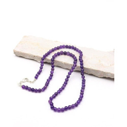 Collier améthyste perles...