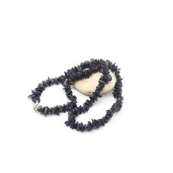 Collier iolite naturelle et...