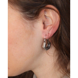 Petites boucles d'oreilles créoles géométriques - Mosaik bijoux indiens