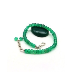 Bracelet agate verte...