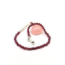Bracelet grenat pierres...