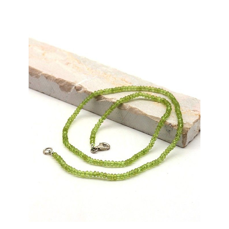 Collier péridot pierres taillées - Mosaik bijoux indiens Collier péridot pierres taillées - Mosaik bijoux indiens