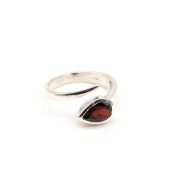 Bague argent réglable et...