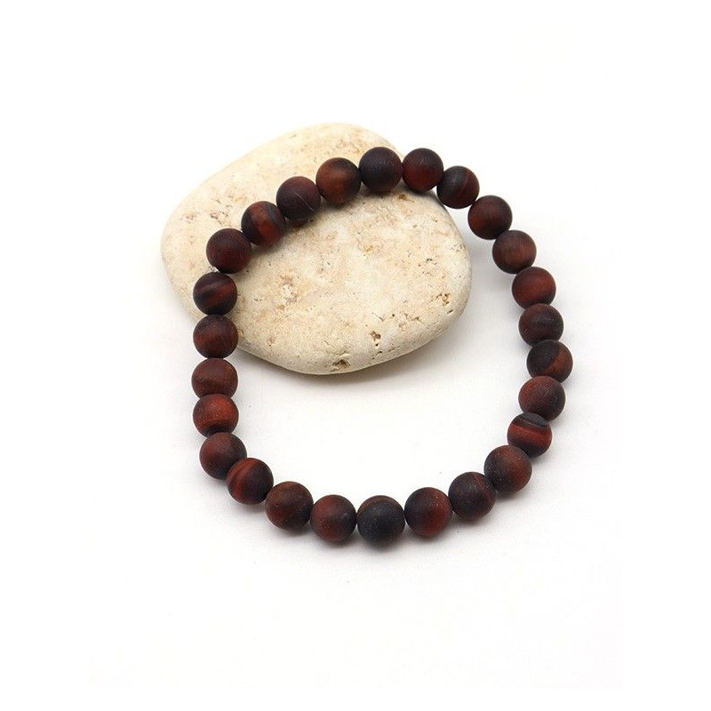 Bracelet oeil de taureau mât pour homme - Mosaik bijoux indiens Bracelet oeil de taureau mât pour homme - Mosaik bijoux indiens