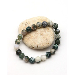 Bracelet agate mousse...