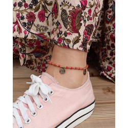 Chaine cheville perles...