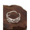 Bague d'orteil travaillée en argent -  Mosaik bijoux indiens
