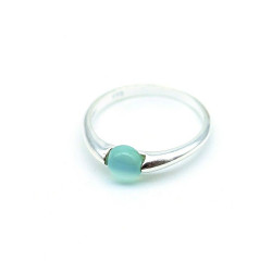 Bague argent fine et pierre...