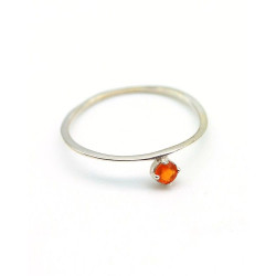 Bague fine argent et pierre...